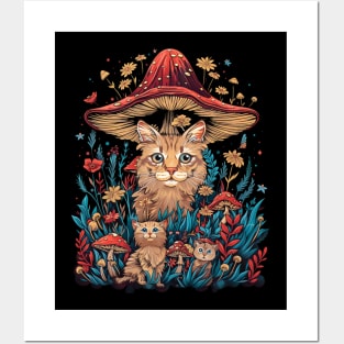 Cottagecore Aesthetic Cat Softness Posters and Art